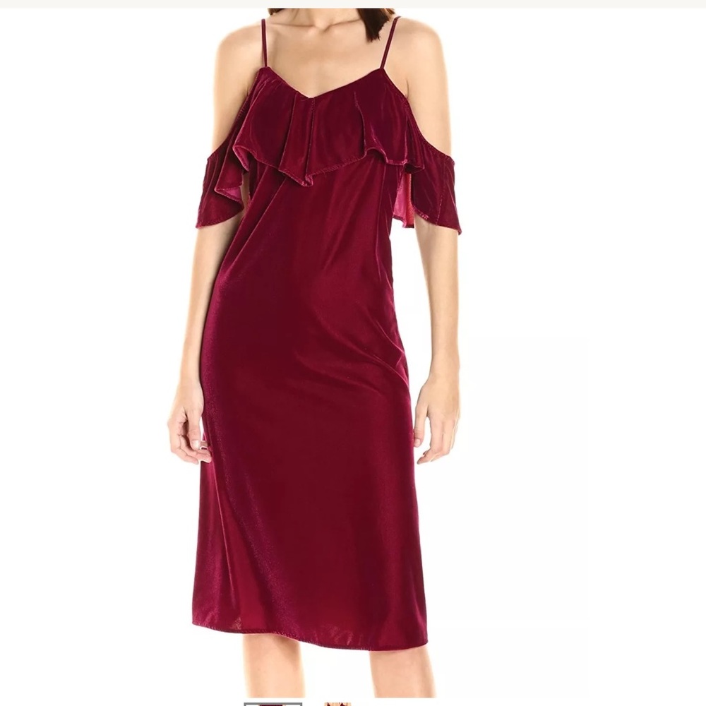 Plenty by Tracy Reese Red Velvet Dress Size: s